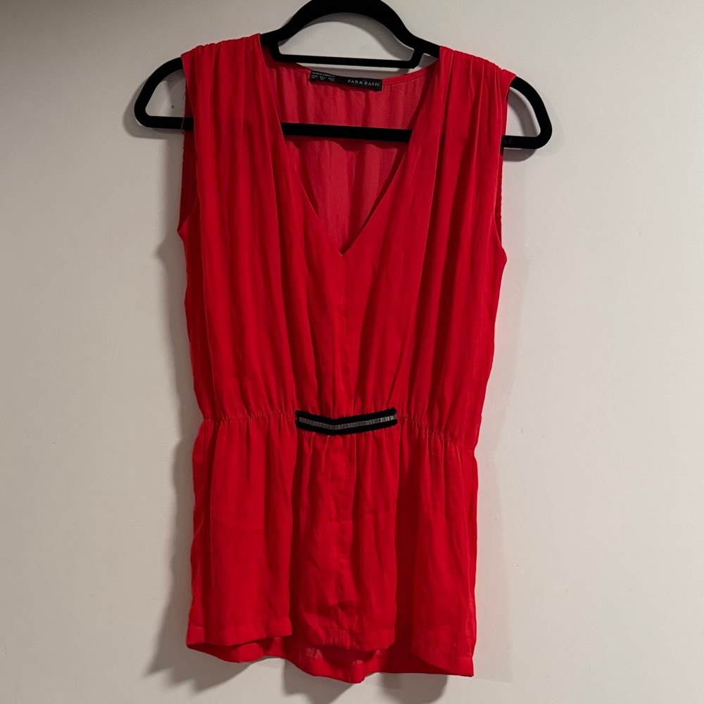 Zara V-Neck Sleeveless Tank Top